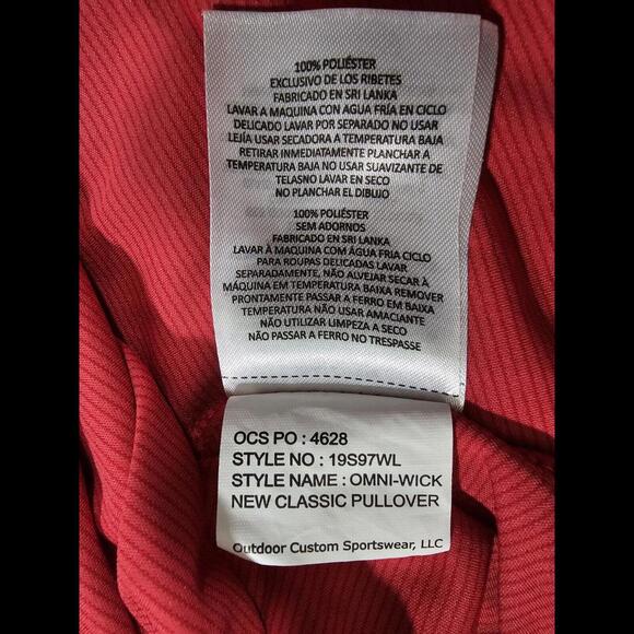 Wisconsin Badgers Columbia Athletic Womens Small Red 1/4 Zip - Picture 5 of 11